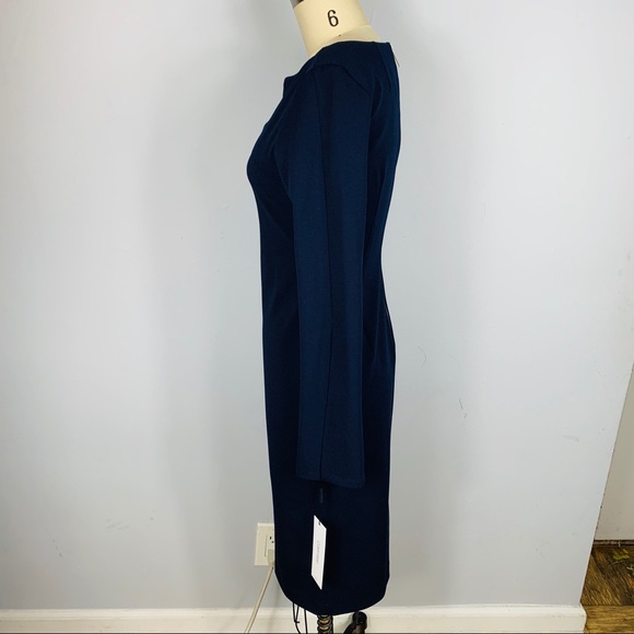 NWT Calvin Klein Split Bell Sleeve Dress - Picture 3 of 10